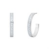 Michael Kors MKJC0026C040 Silver-Tone Hoop Earrings - J94151 Alternative Image