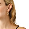 Michael Kors MKJC0032A710 Gold-Tone Hoop Etched Logo Earrings - J94152 Alternative Image