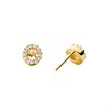 Michael Kors MKC1033AN710 14ct Gold Plated Silver Logo Stud Earrings - J94154 Alternative Image