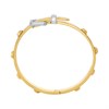 Michael Kors MKJ835300931 Silver and Gold Plated Buckle Bangle - J94208 Alternative Image