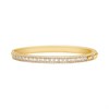 Michael Kors MKC1636AN710 Silver Gold Plated Stone Set Bangle - J94220 Alternative Image