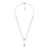Michael Kors MKC1745CZ040 Silver Double Stone Set Necklace - J94225 Alternative Image