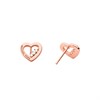 Michael Kors MKC1569AN791 Rose Gold Plated Silver Heart Stud Earrings - J9493 Alternative Image