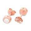 Olivia Burton OBJCOE219 9ct Rose Gold Plated Silver Classic Pearl Stud Earrings - J97101 Alternative Image