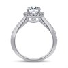 Blossom 9ct White Gold 1.5 Carat Lab Grown Diamond Halo Cluster Ring - L40003 Alternative Image