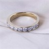 Blossom 9ct Gold 1 Carat Lab Grown Diamond Half Eternity Ring - L40019 Alternative Image