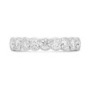 9ct White Gold Lab Grown Diamond Rubover Half Eternity Ring, 1ct - L40021 Alternative Image