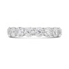 9ct White Gold Lab Grown Diamond Half Eternity Ring, 2cts - L40022 Alternative Image
