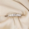 9ct White Gold Lab Grown Diamond Half Eternity Ring, 2cts - L40022 Alternative Image
