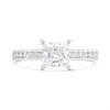 9ct White Gold Lab Grown Diamond Princess Singlestone Ring, 1.18cts - L40025 Alternative Image