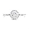 9ct White Gold Lab Grown Diamond Halo Cluster Ring, 1.23cts - L40026 Alternative Image