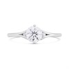 9ct White Gold Lab Grown Diamond Fancy Single Stone Ring, 3/4ct - L40030 Alternative Image