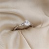 9ct White Gold Lab Grown Diamond Fancy Single Stone Ring, 3/4ct - L40030 Alternative Image