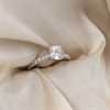 9ct White Gold Lab Grown Diamond Fancy Single Stone Ring, 1.27cts - L40031 Alternative Image