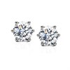9ct White Gold Lab Grown Diamond Single Stone Earrings, 3ct/pr - L40060 Alternative Image