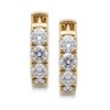 9ct Gold Lab Grown Diamond Huggie Earrings, 1ct/pr - L40062 Alternative Image