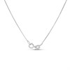 Blossom 9ct White Gold Lab Grown Diamond Necklace - 1/2ct - L40082 Alternative Image