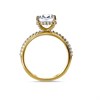 9ct Gold Oval Lab Grown Diamond Fancy Single Stone Ring, 3.36cts - L40208 Alternative Image
