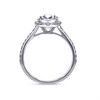 9ct White Gold Lab Grown Diamond Oval Halo Cluster Ring, 2.43cts - L40210 Alternative Image