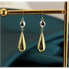 Bonded Silver And 9ct Gold Double Drop Earrings - M3002 Alternative Image