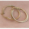 Bonded Silver And 9ct Gold Double Hoop Earrings - M3012 Alternative Image