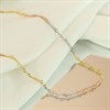 Bonded Silver And 9ct Gold Twisted Necklace - M3026 Alternative Image