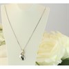 Bonded Silver And 9ct Gold  Diamond Necklace - M3028 Alternative Image