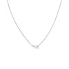 Bonded Silver And 9ct Gold  Diamond Necklace - M3030 Alternative Image