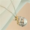 Bonded Silver And 9ct Gold Cubic Zirconia Teardrop Necklace - M3032 Alternative Image