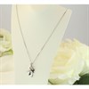 Bonded Silver And 9ct Gold Cubic Zirconia Necklace - M3033 Alternative Image