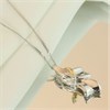 Bonded Silver And 9ct Gold Cubic Zirconia Necklace - M3033 Alternative Image