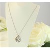 Bonded Silver And 9ct Gold Diamond Necklace - M3035 Alternative Image