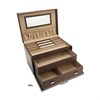 Large Mink Bonded Leather Jewel Box - P55165 Alternative Image