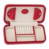 Bonded Red Leather Travel Jewellery Box - P55185 Alternative Image