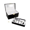 Black Bonded Leather Jewellery Box - P55189 Alternative Image