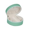 Small Round Sea Green Travel Jewellery Box - P55203 Alternative Image