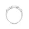 9ct White Gold Aquamarine And Diamond Ring - R0432 Alternative Image