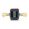 9ct Gold Mystic Topaz And Diamond Ring - R0970 Alternative Image