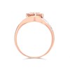 9ct Rose Gold Morganite And Diamond Ring - R0971 Alternative Image