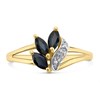 9ct Gold Sapphire And Diamond Ring - R0973 Alternative Image
