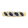 9ct Gold Sapphire And Diamond Ring - R0975 Alternative Image