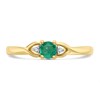 9ct Gold Emerald And Diamond Ring - R0976 Alternative Image