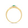 9ct Gold Emerald And Diamond Ring - R0976 Alternative Image