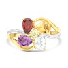 9ct Gold Multistone And Diamond Ring - R0989 Alternative Image