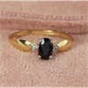 9ct Gold Sapphire And Diamond Ring - R0990 Alternative Image