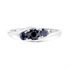 9ct White Gold Sapphire And Diamond Ring - R0991 Alternative Image