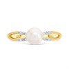 9ct Freshwater Pearl And Diamond Ring - R0998 Alternative Image