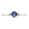 9ct White Gold Tanzanite And Diamond Ring - R1468 Alternative Image
