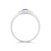 9ct White Gold Tanzanite And Diamond Ring - R1468 Alternative Image
