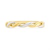 9ct Two Colour Gold Twisted Ring - R1926 Alternative Image